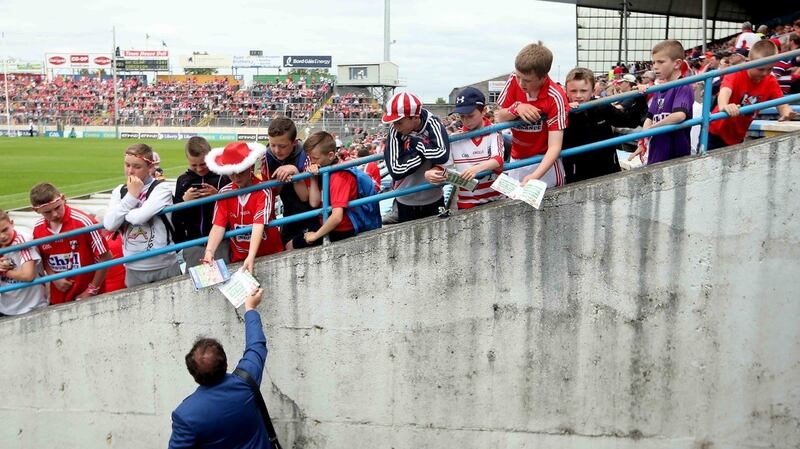 Marty Morrissey meets the crowds. Photograph: Inpho