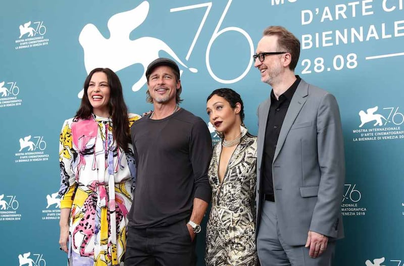 Liv Tyler, Brad Pitt, Ruth Negga and director James Gray at the premiere of Ad Astra. Photograph: