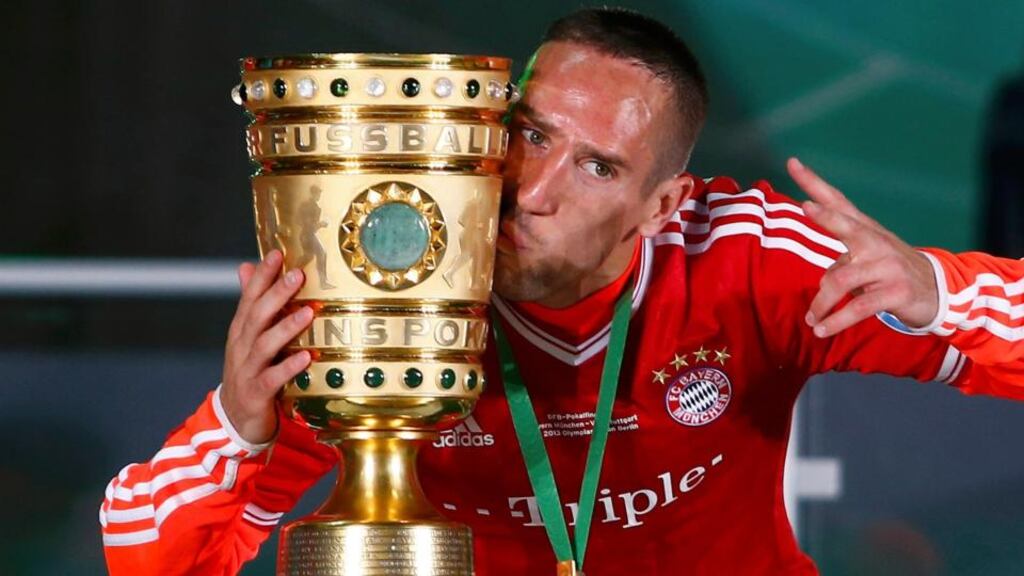 Bayern Munich’s Franck Ribery: goes on trial in Paris accused of paying for sex with a teenage call girl. Photograph: Michael Dalder/Reuters