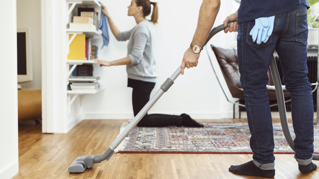 ‘You’d be surprised by how much energy you burn off doing household chores,’ says personal trainer Nicole Booth. Photograph: Getty