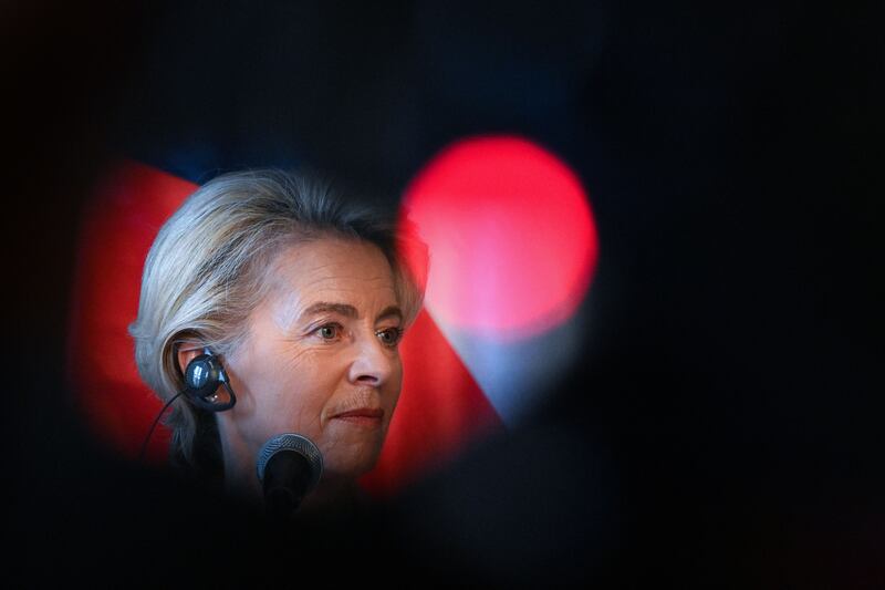 European Commission president, Ursula von der Leyen: facing opposition from within the EPP. Photograph: Michal Cizek/AFP