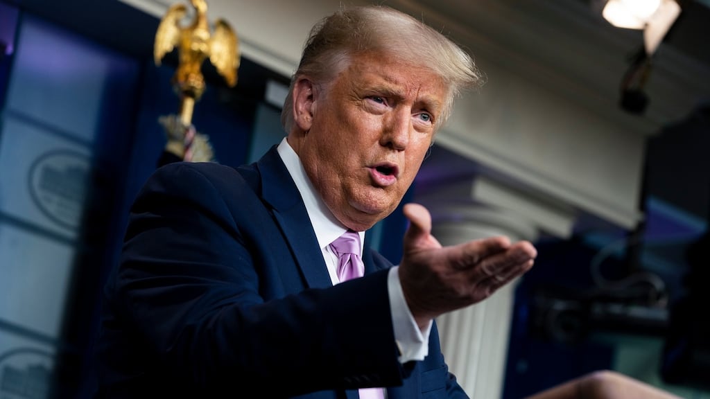 US president Donald Trump. Photograph: Doug Mills/The New York Times