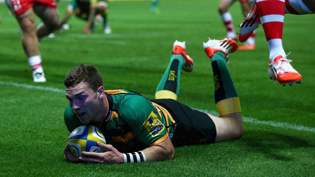 George North of Northampton  will not play against Leinster on Friday night. Photo:  Clive Mason/Getty Images