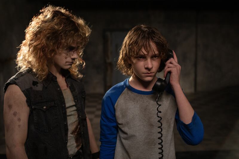 The Black Phone: Brady Hepner and Mason Thames in the 2021 horror film. Photograph: PA Photo/Universal Studios/Fred Norris