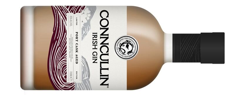 Conncullin Port Cask Aged Irish Gin, Connacht Distillery