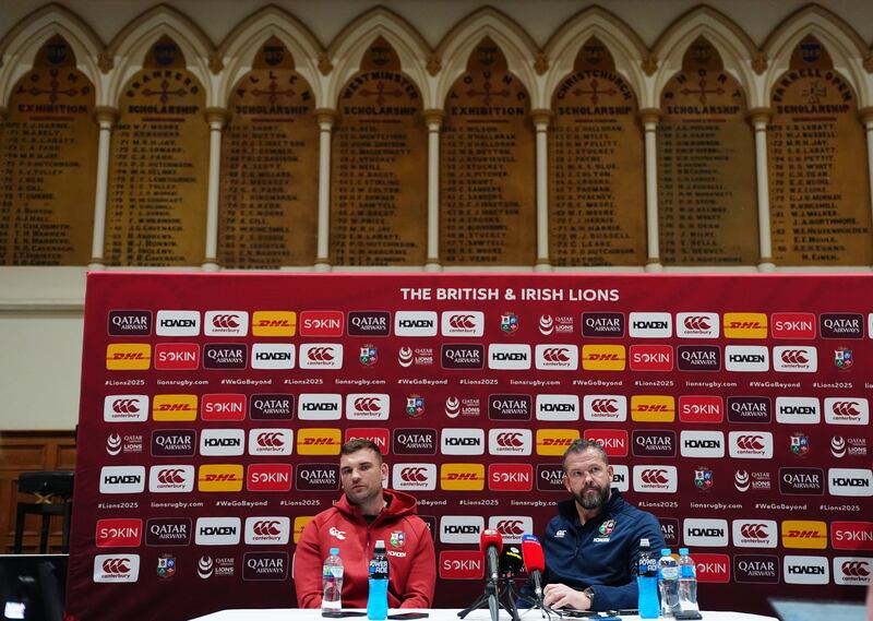 British and Irish Lions' head coach Andy Farrell: "This is a three-game series. That takes a whole squad to compete and keep competing throughout up until the final whistle of the third Test." Photograph: David Davies/PA Wire.