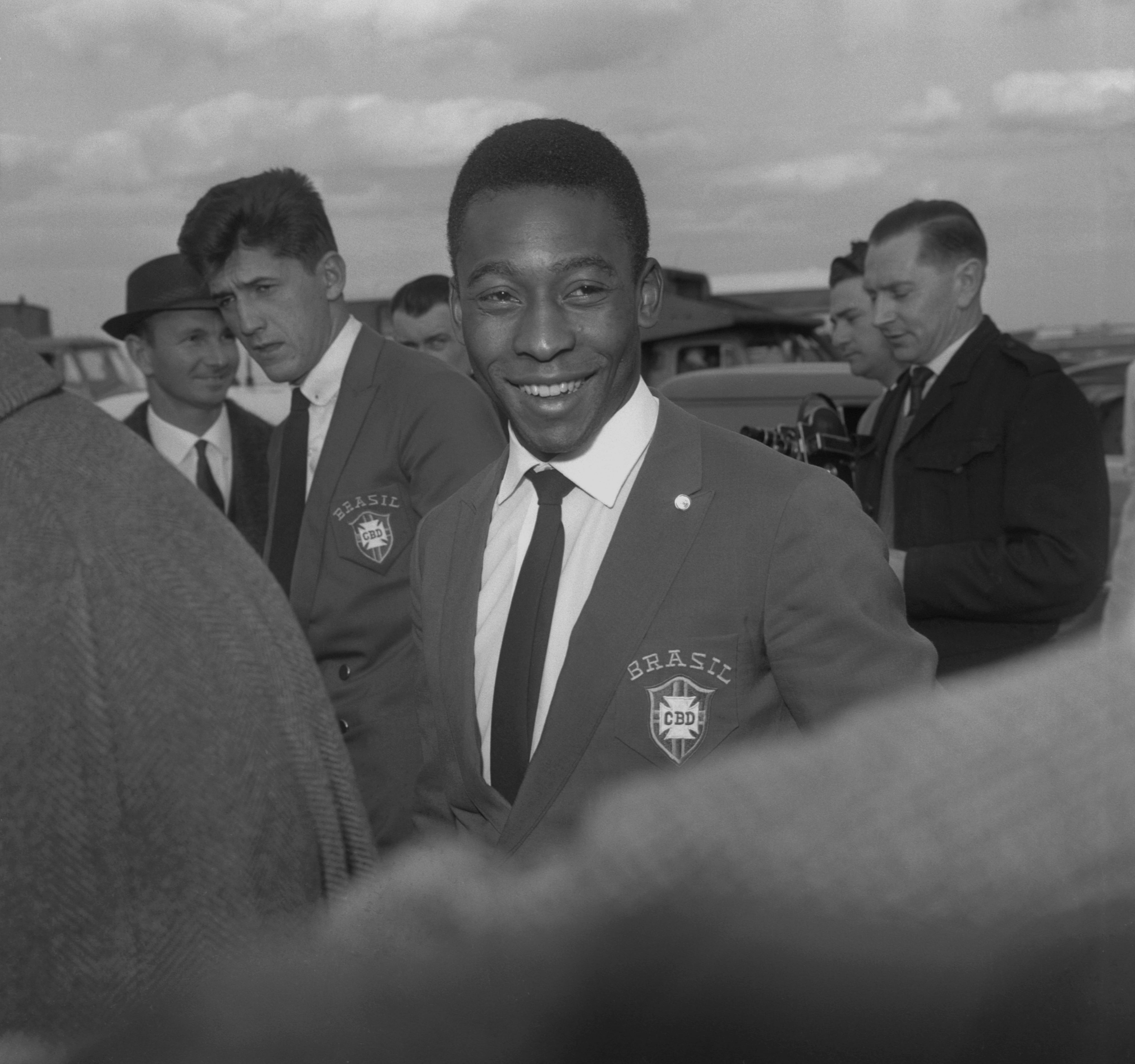 File photo dated 06-05-1963 of Brazil's Pele, on arrival at London Airport from West Germany. He travelled with the Brazilian team that is set to play a friendly match against England at Wembley Stadium. Brazil great Pele has died at the age of 82, his family have announced on social media. Photograph: PA