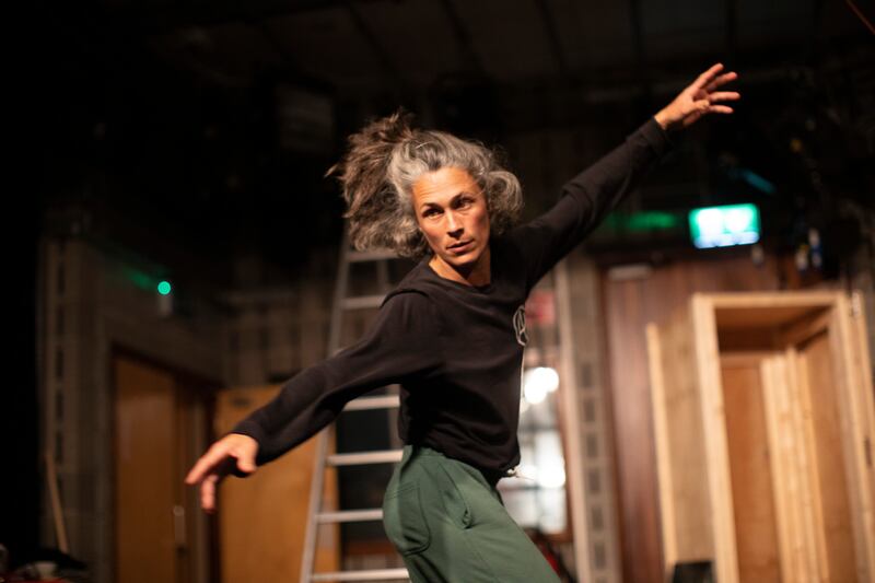 Rachel Poirier rehearses for How to be a Dancer in Seventy-two Thousand Easy Lessons. Photograph: Rich Gilligan
