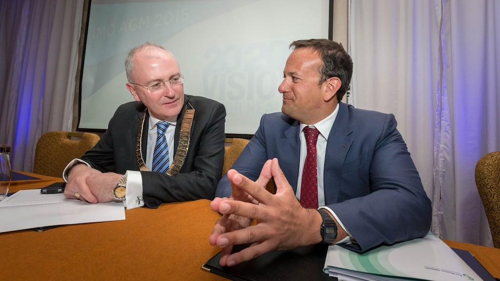 Dr Ray Walley with Taoiseach Leo Varadkar in 2015. Photograph: Dylan Vaughan.