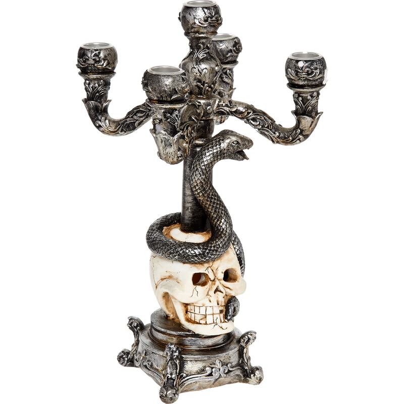 Skull and Snake Candelabra (€17.99)