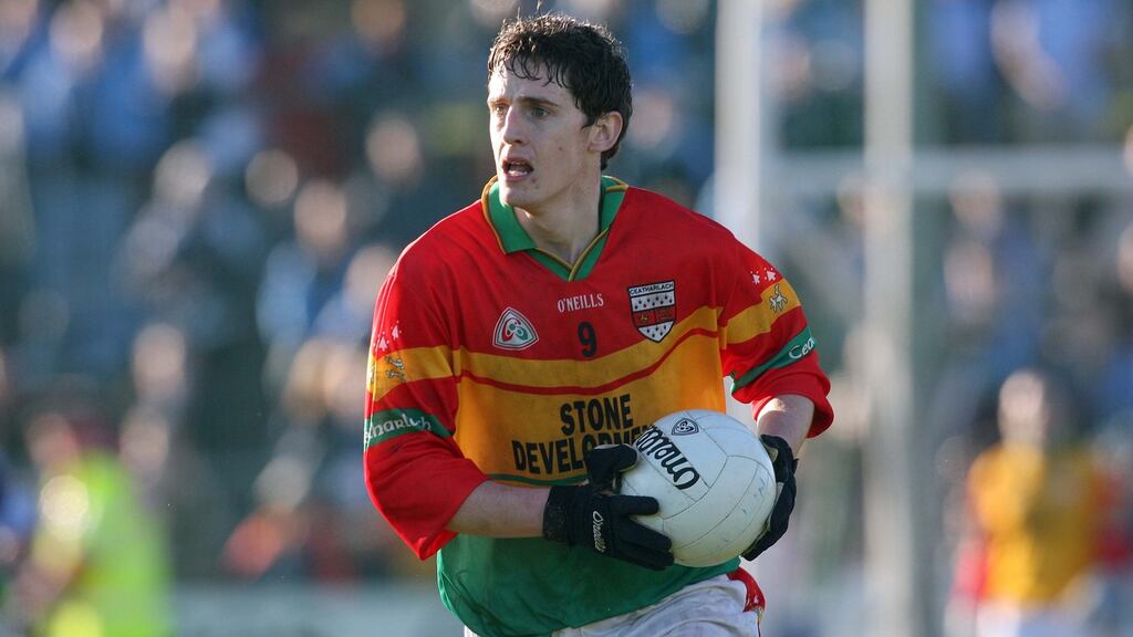 Ray Walker: the Carlow footballer decided not to appeal his four-year suspension for a doping offence. Photograph: Donall Farmer/Inpho