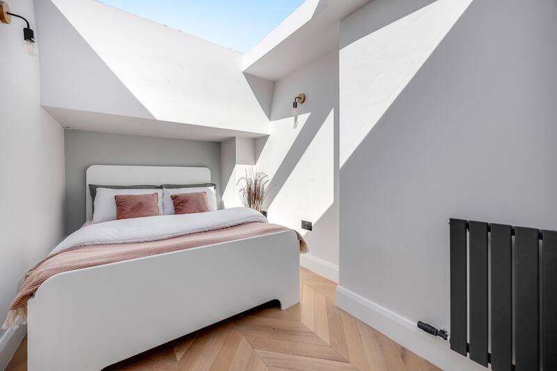 Bedroom at roof height