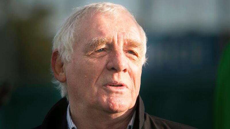 Eamon Dunphy: a different sort of corner. Photograph: Gareth Chaney/ Collins