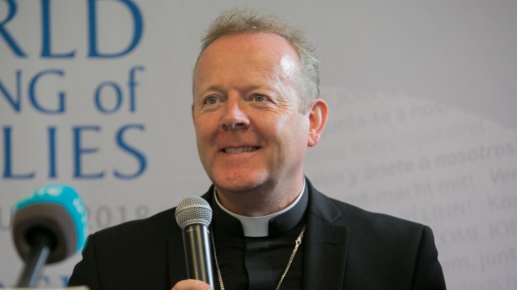 Archbishop Eamon Martin during the World Meeting of Families in the RDS, Dublin. Photograph: Gareth Chaney/Collins