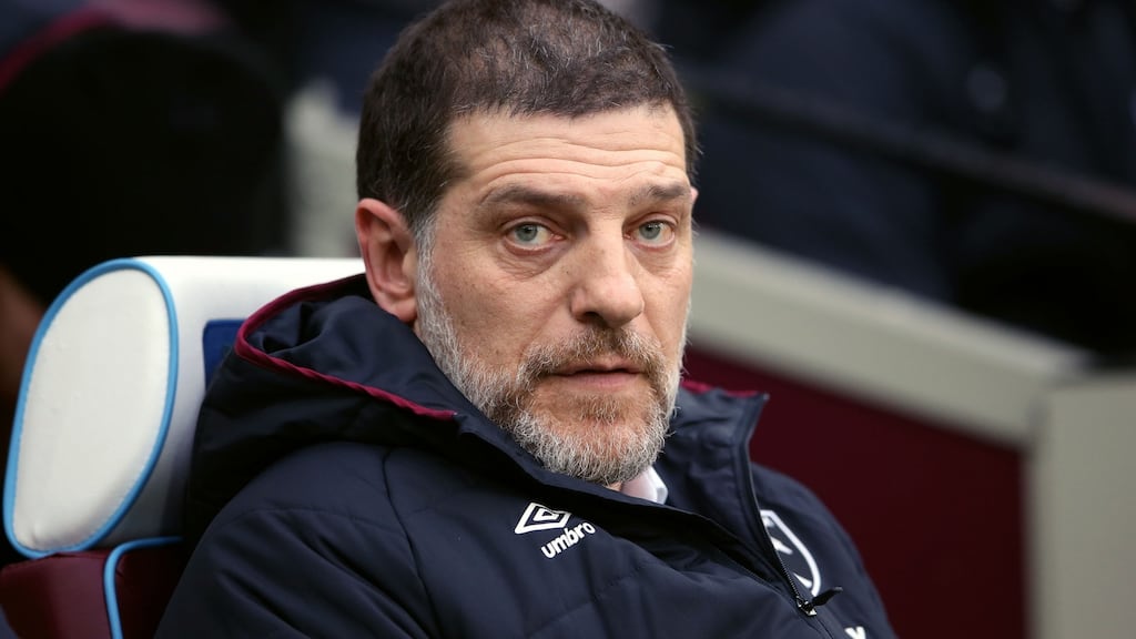 West Ham manager Slaven Bilic has been charged with improper conduct following Saturday’s game against West Brom, the Football Association has announced. Photograph: Scott Heavey/PA