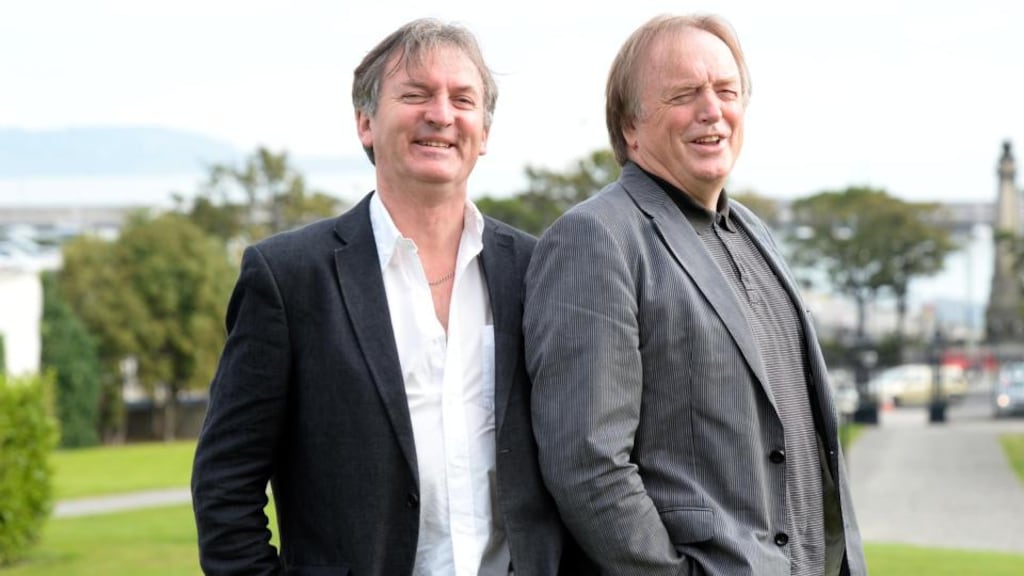 Horslips members and old friends Jim Lockhart (left) and Barry Devlin. Photograph: Eric Luke