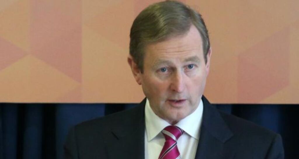 Taoiseach Enda Kenny, who the Sinn Féin leader Gerry Adams has accused of demeaning the office of Taoiseach with his comments from the US suggesting Mr Adams has knowledge of sex abuse by IRA members that has not been passed to the authorities.
