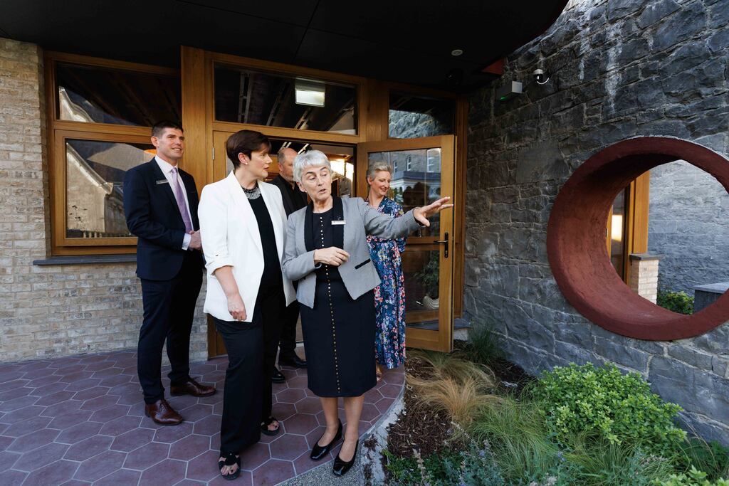 Norma Foley with Sr Helen Culhane at the official opening of the new Children's Grief Centre in Limerick. Photograph: Eamon Ward