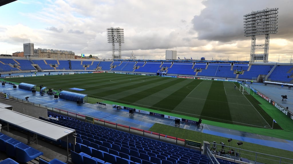 FC Zenit’s Stadion Petrovski in St Petersburg. Photograph: Alexander Fedorov/EuroFootball/Getty Images