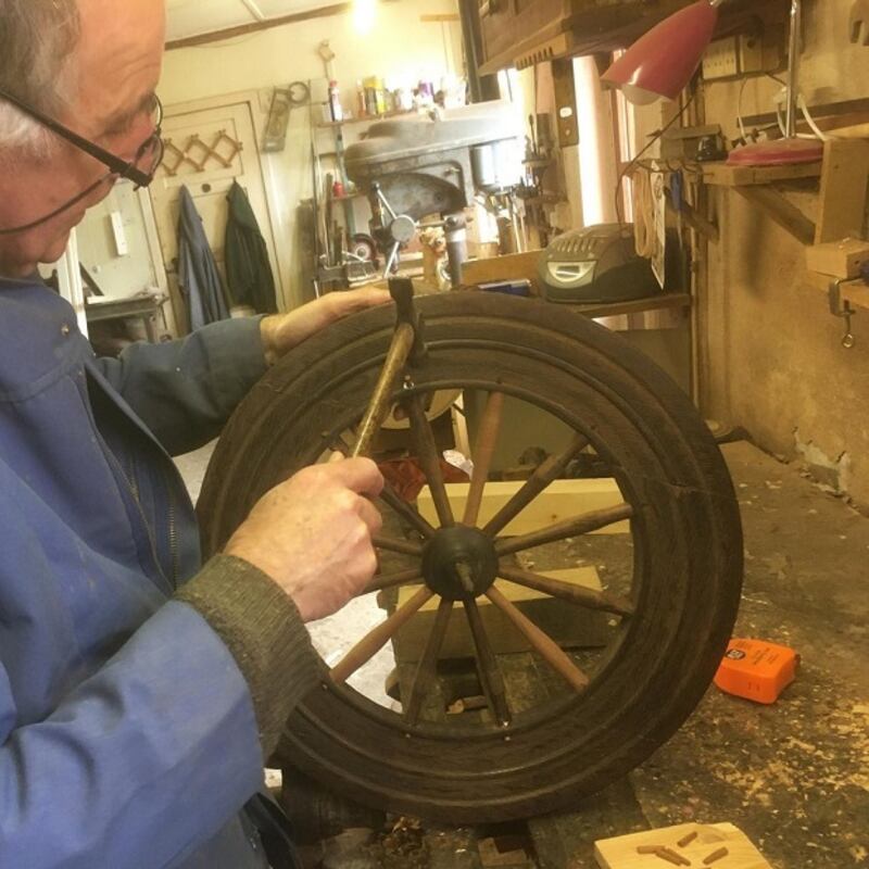 Johnny Shiels at work. Photograph: Spinningwheels.ie
