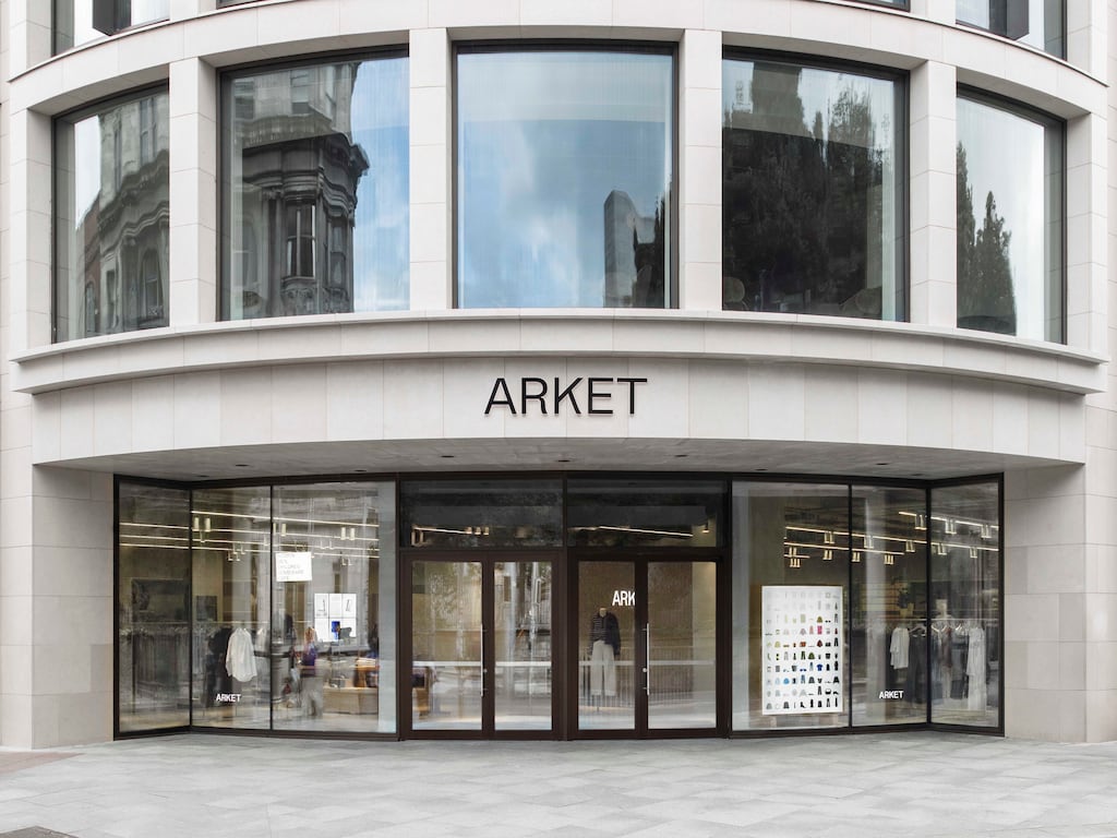 The new Arket store in Dublin, situated at the corner of Dawson Street and Nassau Street