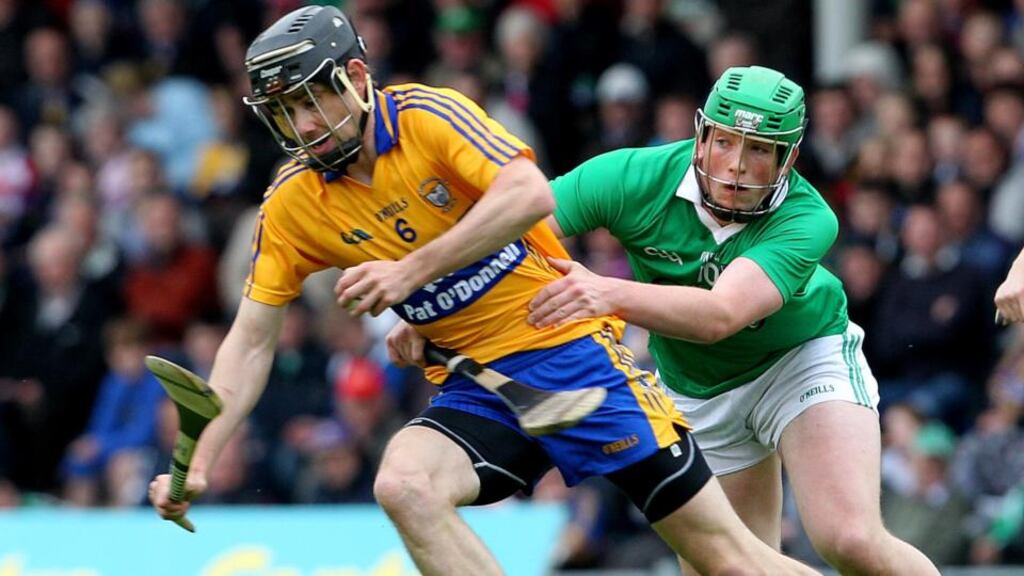Captain  Patrick Donnellan is delighted Clare will be testing themselves against standard-setters Kilkenny this weekend. Photograph:  Lorraine O’Sullivan/Inpho
