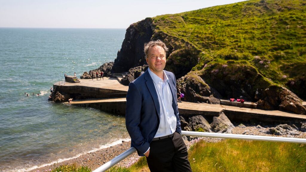 Stewart Moll  at the Guillamene Swimming Cove, Tramore, Co Waterford. Photograph: Mary Browne