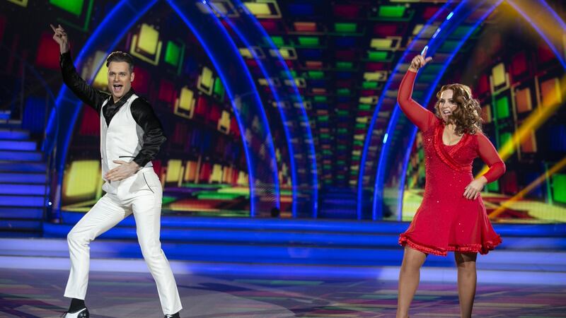 Clelia Murphy and Vitali Kozmin dancing a salsa to Night Fever from Saturday Night Fever. Photograph: Kyran O’Brien