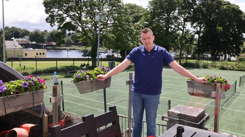 Owner Jason Horkan at The Red Bank restaurant, St George’s Terrace, Carrick-on-Shannon, Co Leitrim. Photograph: Dara Mac Dónaill