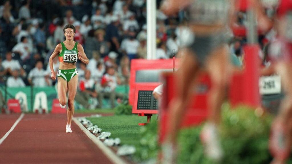 Sonia O’Sullivan fails to perform to her high standards at the Atlanta Olympic Games in 1996. Photograph: Billy Stickland/Inpho
