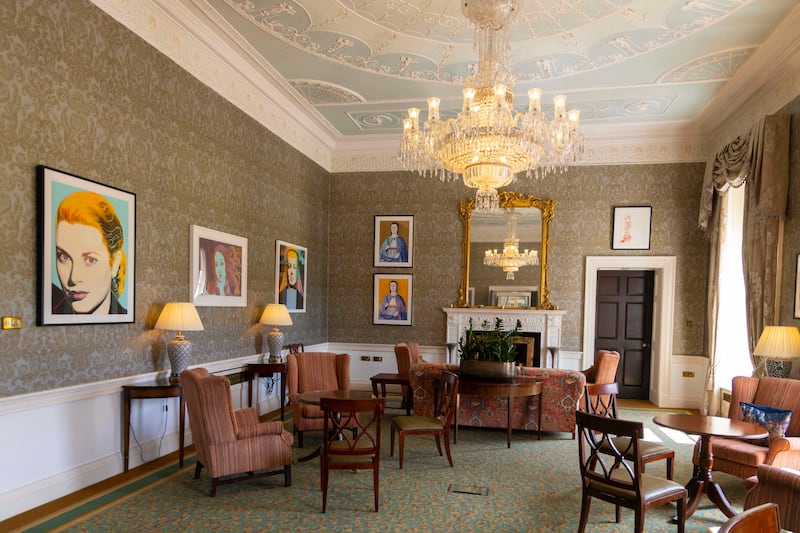 Works by Andy Warhol in the Tara Suite of The K Club. Photograph: Patrick Browne