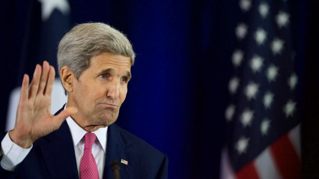 Secretary of state John Kerry: Voting against Iran nuclear deal would be a “self-destructive blow to our nation’s leadership”. Photograph: Getty Images