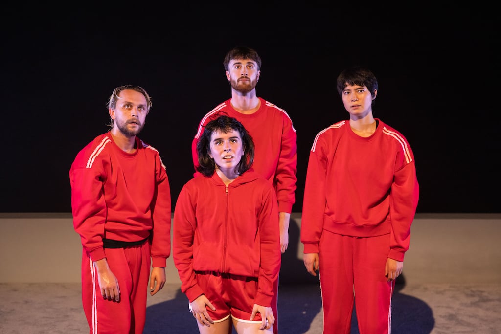 The Mirror Stage: Kévin Coquelard, Diarmuid Armstrong, Carolina Wilkinson and Bun Kobayashi. Photograph: Ste Murray