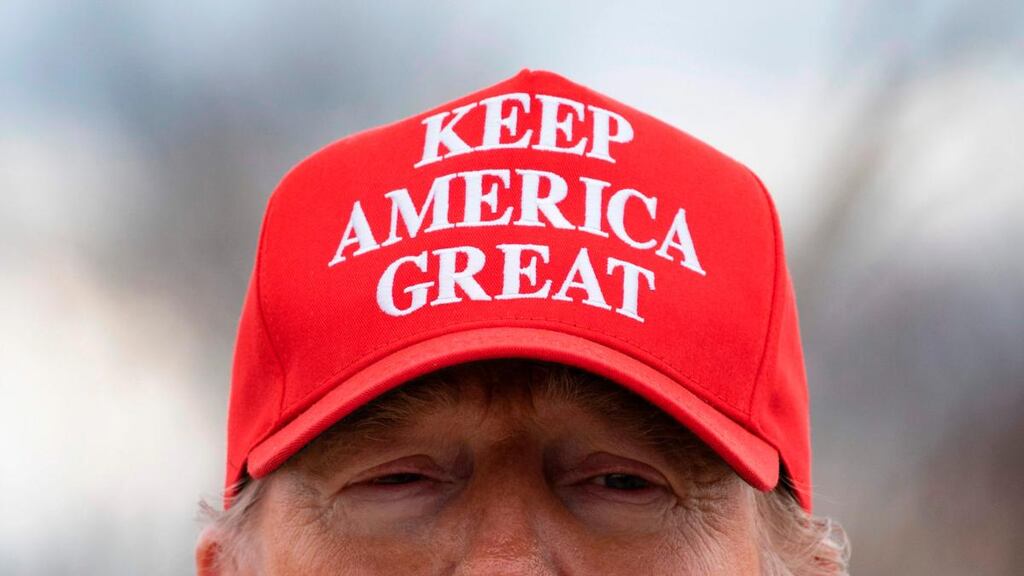 US president Donald Trump: a frightened boy. Photograph: Jim Watson/AFP via Getty