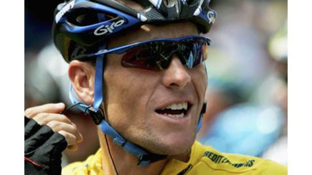Lance Armstrong during this year's Tour de France.