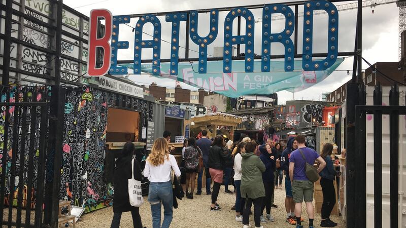 The Eatyard outdoor food market on South Richmond St