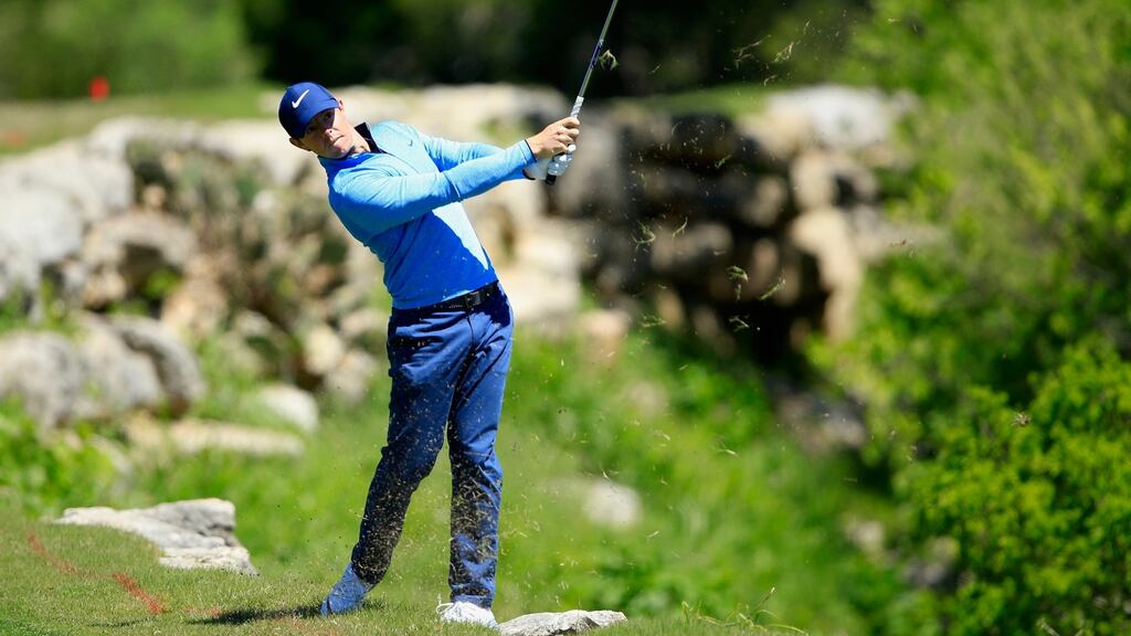 Rory McIlroy in action at the World Golf Championships-Dell Match Play at the Austin Country Club in Austin, Texas. Photo: David Cannon/Getty Images