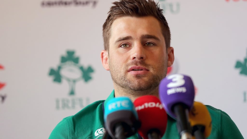 CJ Stander at an Ireland rugby press conference in Carton House. Photo: Inpho