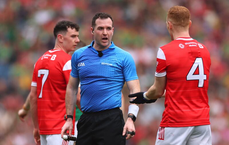 Referee Martin McNally said referees have been able to bring concerns and recommendations to the FRC. Photograph: James Crombie/Inpho