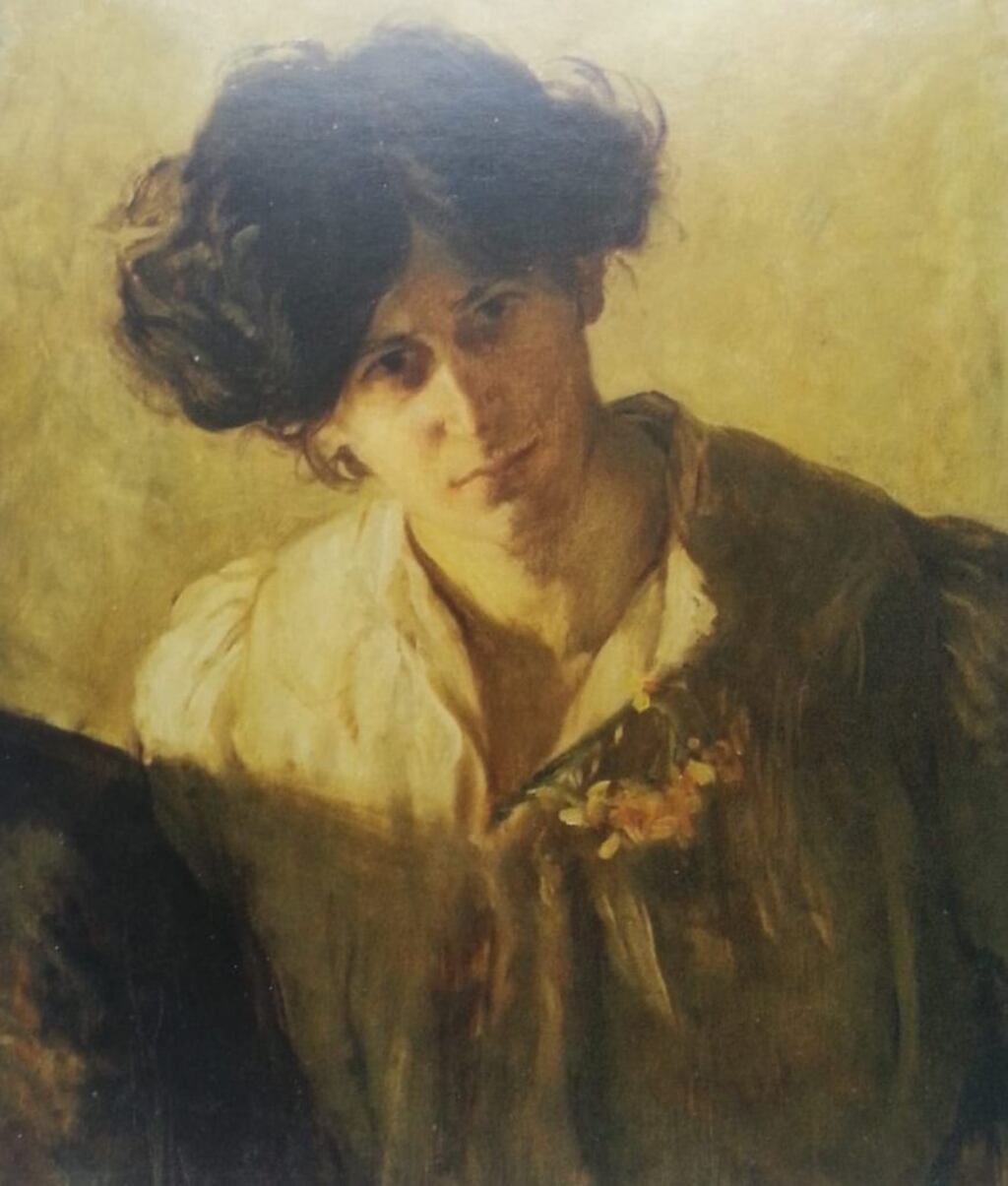 Estella Solomons: self-portrait. During the Civil War, her studio became a safe house for anti-Treaty republicans who were on the run. Copyright: The Trustees of the Estate of Estella Solomons
