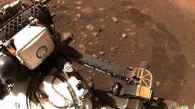 Nasa’s new Mars rover hits the dusty red road in first trip