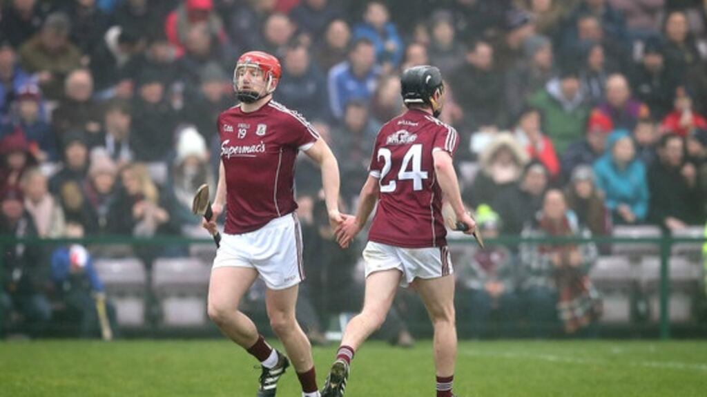 Joe Canning scored 10 points to help Galway past Limerick at the Gaelic Grounds. Photograph: Ryan Byrne/Inpho