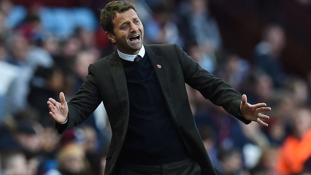 Tim Sherwood has been fired as manager of Aston Villa. Photograph: AFP