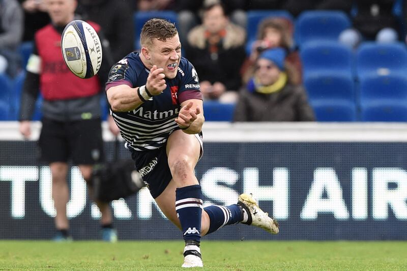 Ian Madigan in action for Bordeaux-Begles against Clermont in 2017. Photograph; Nicolas Tucat/AFP via Getty Images