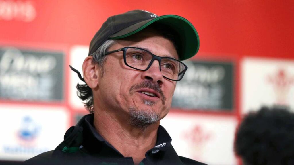 Ireland defensive coach Les Kiss speaks to the media ahead of Ireland’s opening Rugby World Cup warm-up match with Wales tomorrow. Photo: Dan Sheridan /INPHO