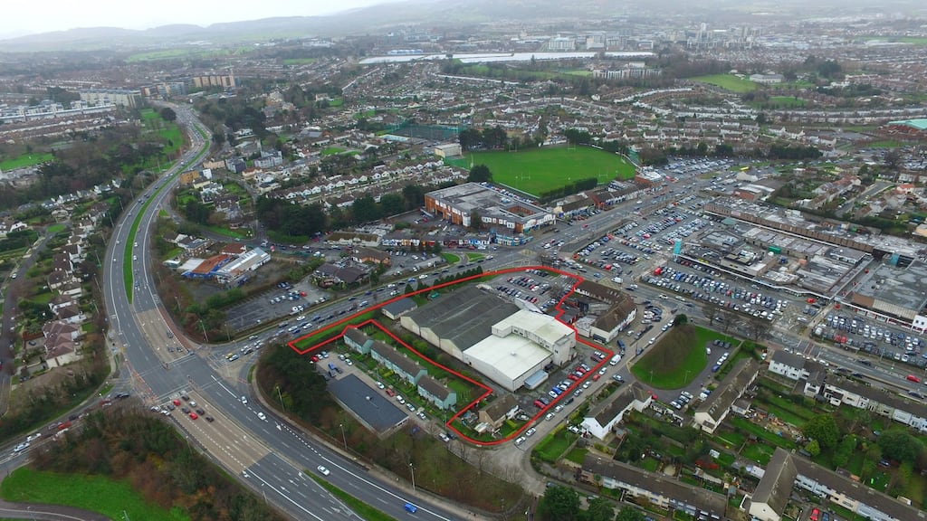 The 2.17 acre Leisureplex site, with ‘district centre’ zoning, which fronts the Lower Kilmacud and Old Dublin roads in Stillorgan