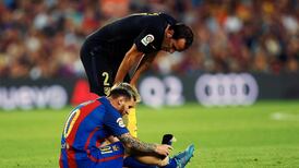 Lionel Messi out for three weeks with knee injury
