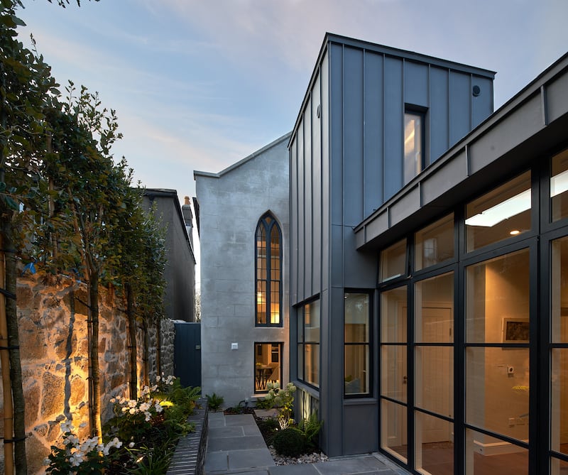 The extension at the rear of the former Meeting Hall