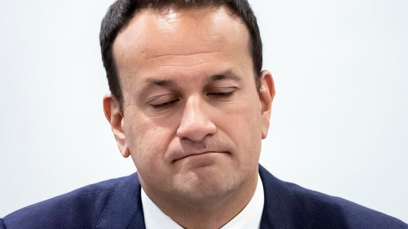Taoiseach Leo Varadkar during a press conference at a British Irish Council. Photograph: PA