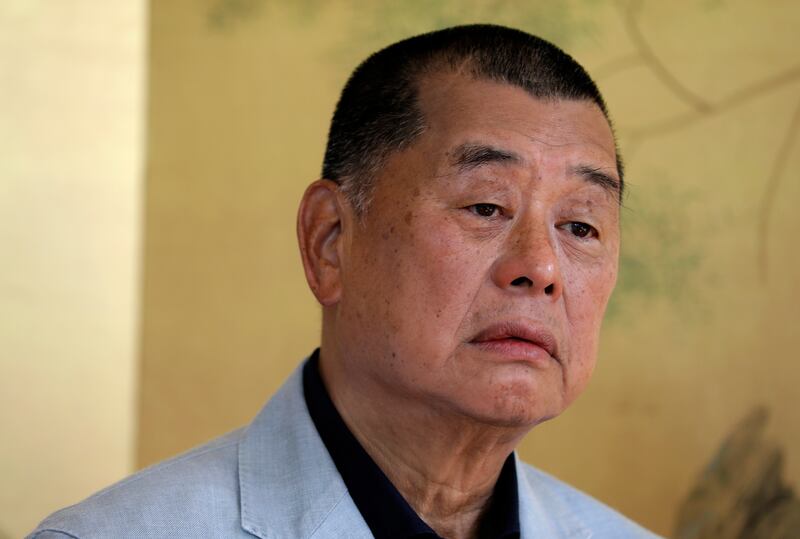 The tycoon was previously sentenced to 20 months in jail for his role in unauthorised assemblies. Photograph: Vincent Yu/AP